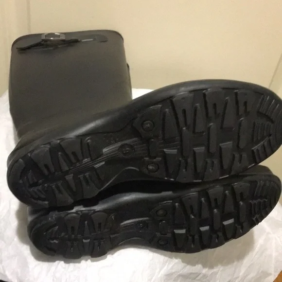 Kamik womens slip in rain boots tall side buckle size 9 black - Picture 12 of 13